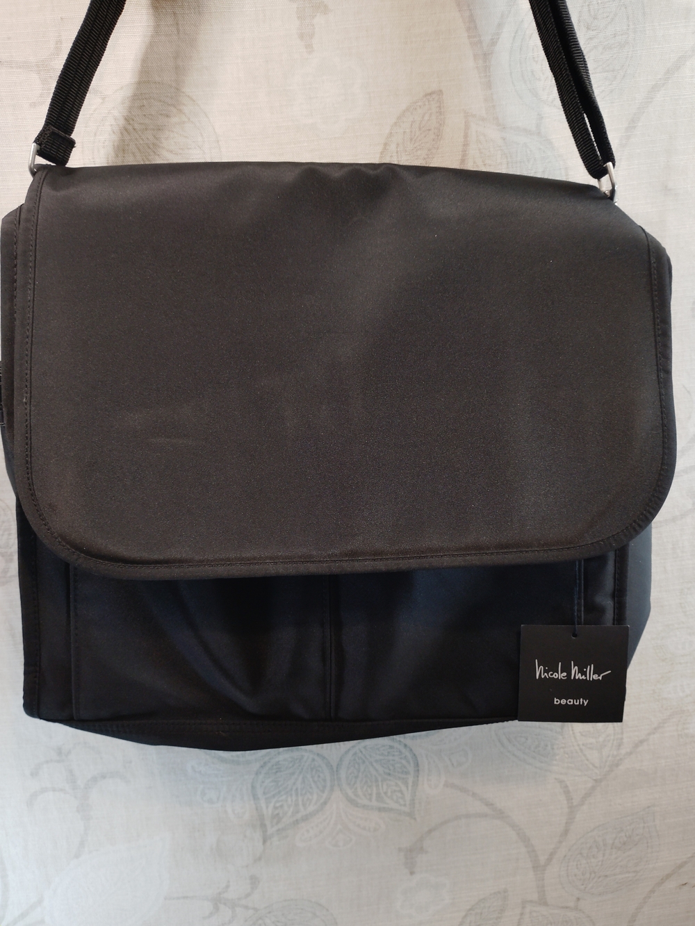 Nicole Miller Black Crossbody/ Messenger Bag - Sleek Everyday Carry